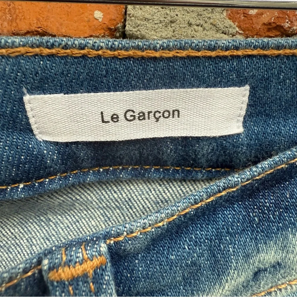 Frame Le Garçon Boyfriend‎ Jeans Silva Wash Sz 26 Mid Rise